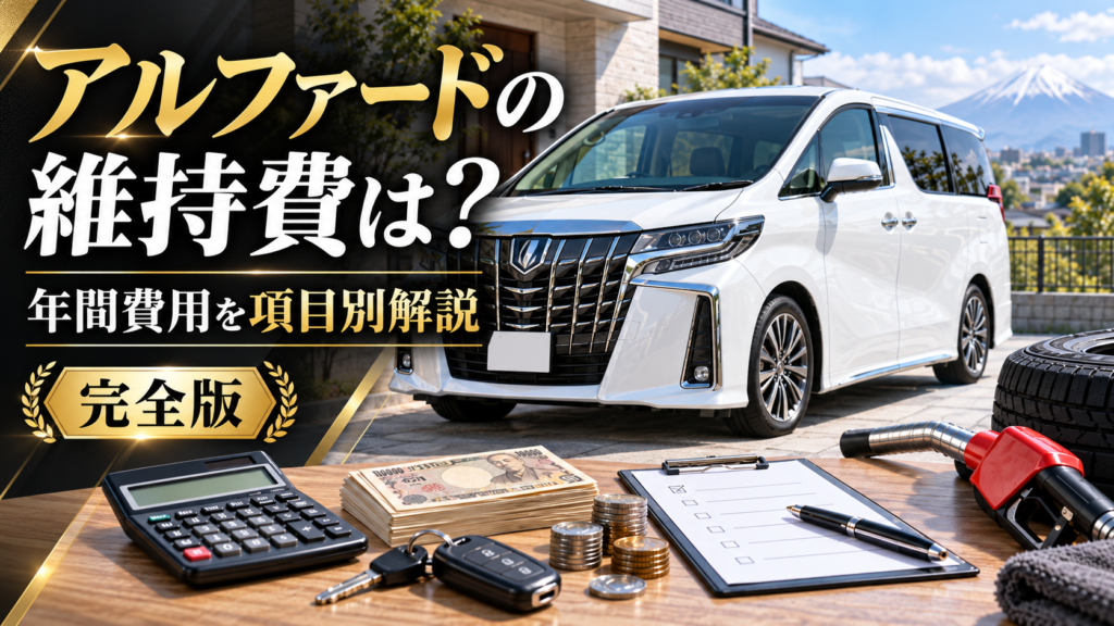 アルファードの維持費と年間費用を項目別に解説する完全ガイドのアイキャッチ画像